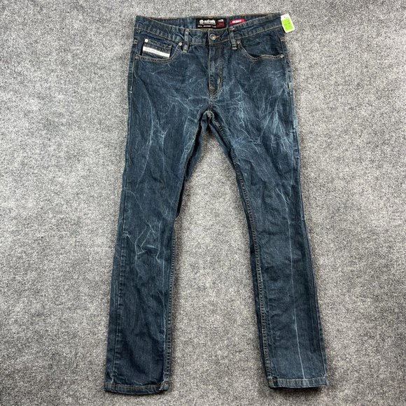 Ecko Unlimited Other - Ecko Unltd Jeans Mens 32 Blue Skinny Low Acid Washed Pockets Rap Hip Hop 32x30